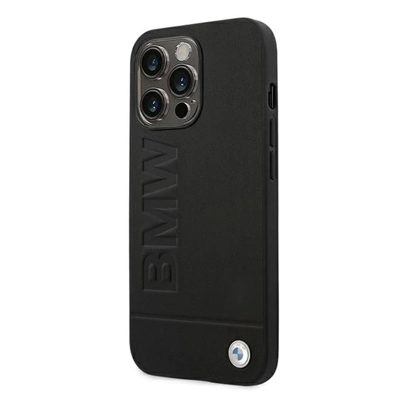 BMW iPhone Black Hardcase Silicone - Silikon Hülle- Schwarz- Echt Leder