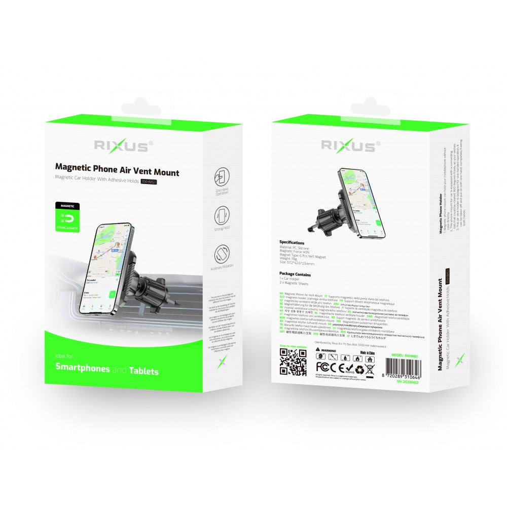 Rixus Rectangle Auto Halterung, Magnetic Car Mount RXHM61