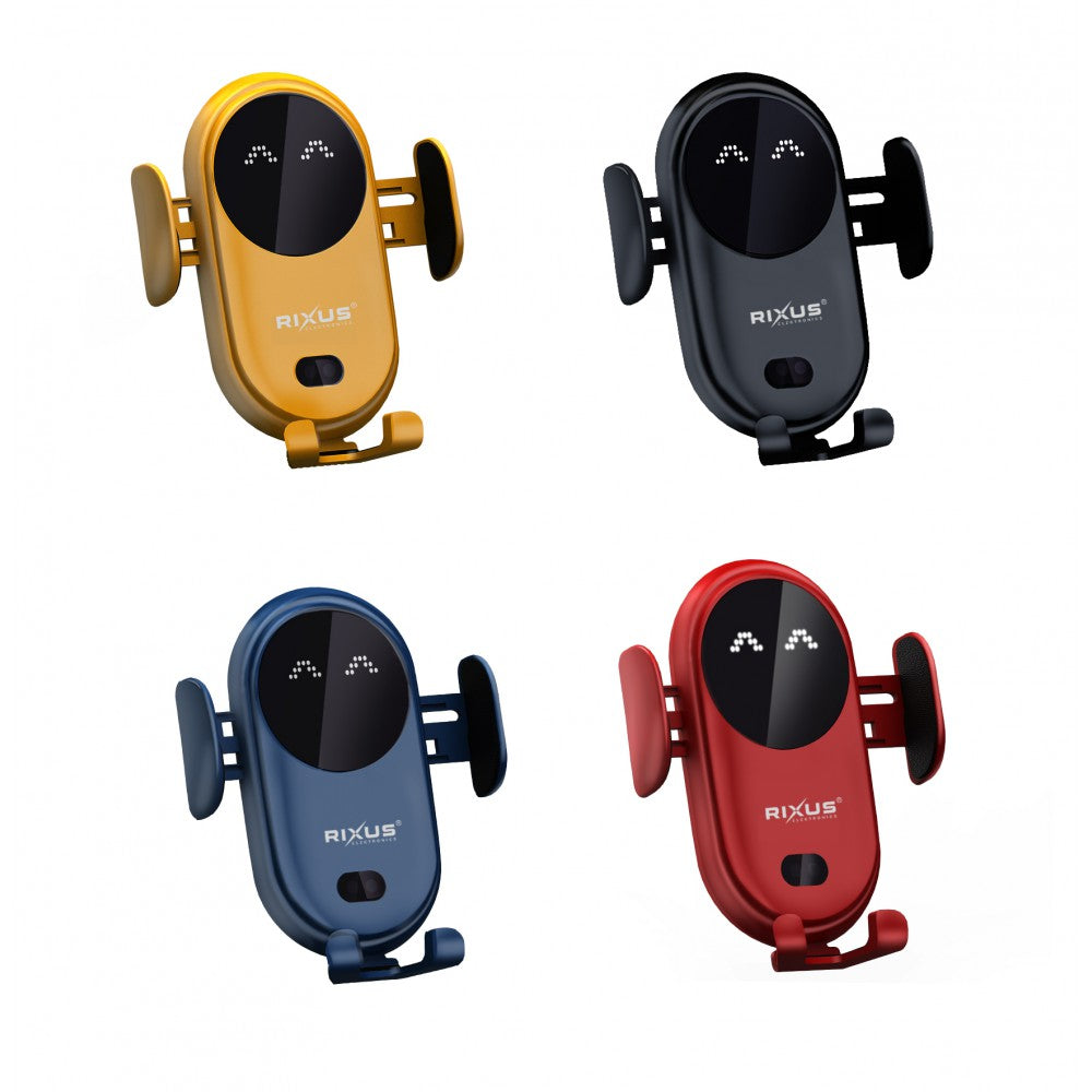 Rixus Wireless Auto-sensoring Car Holder, Auto Halterung RXWC22 - Black