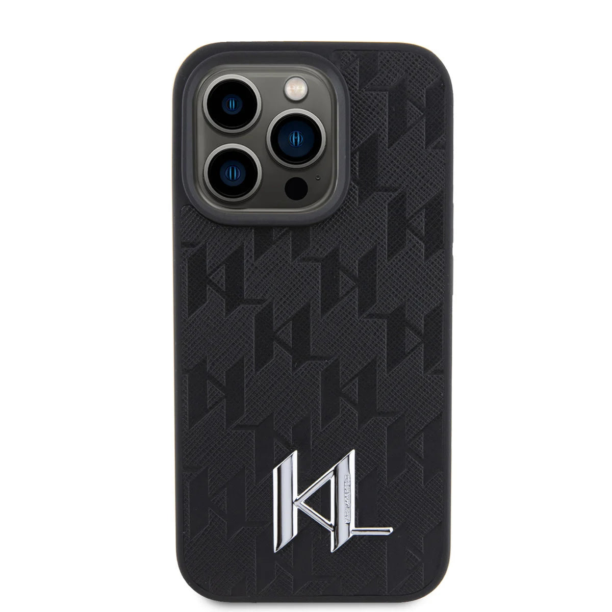 Karl Lagerfeld iPhone TPU Hardcase-Rückseite - Hot Stamp - Schwarz